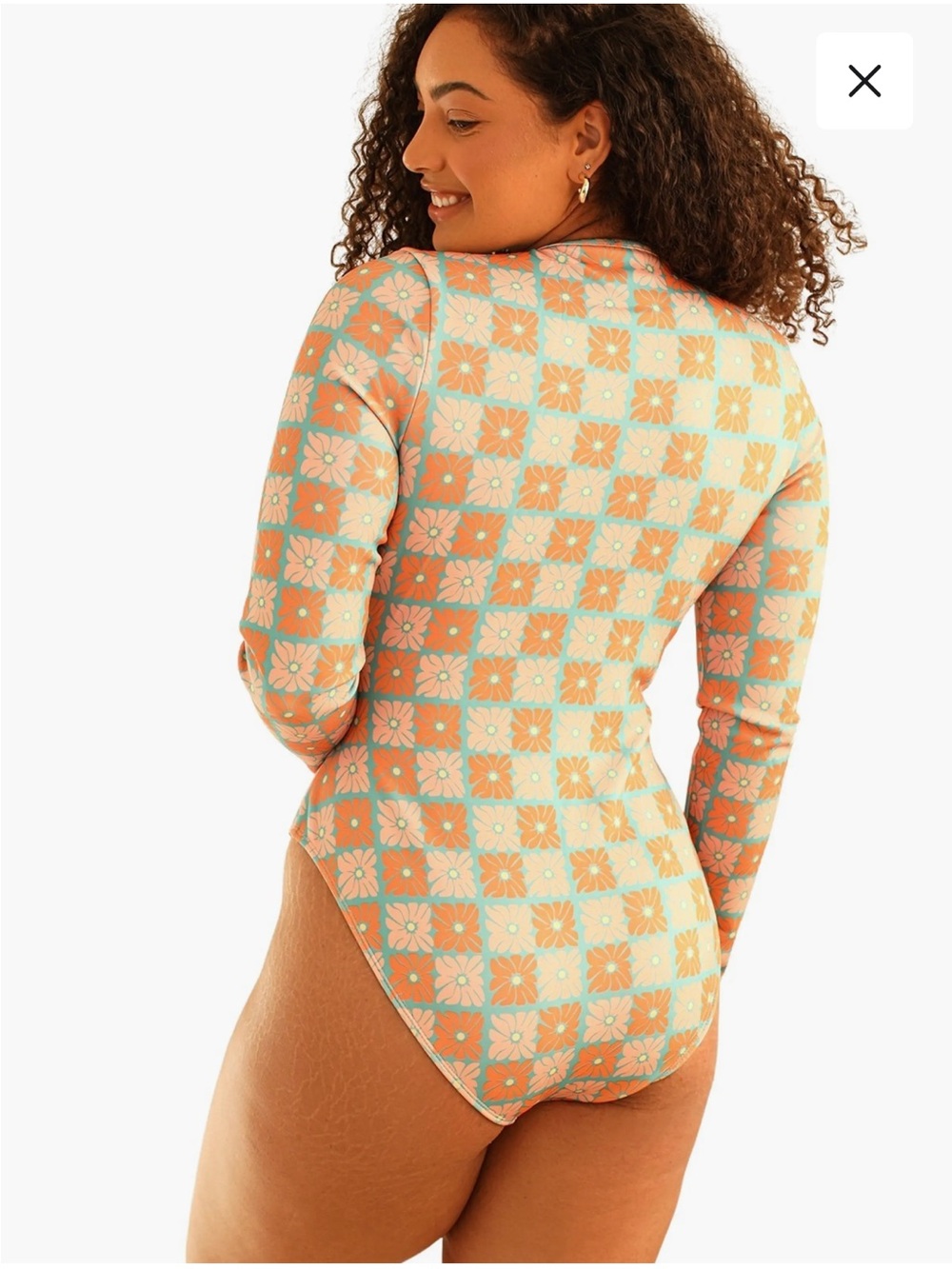 Dippin' Daisy's Shoal Front Zipper Long Sleeve One Piece (S) - Picture 2 of 10